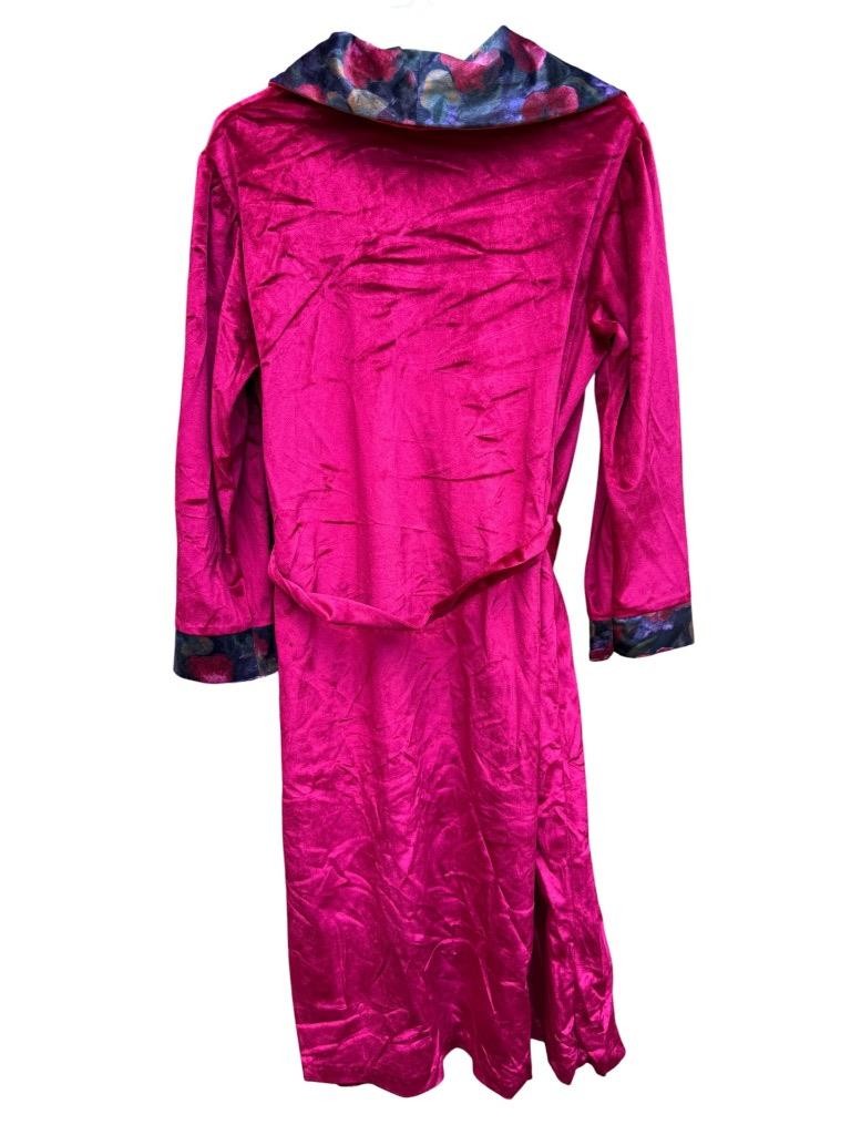 Vintage Appel Robe Ruby Red Velour NEW with Belt size Medium