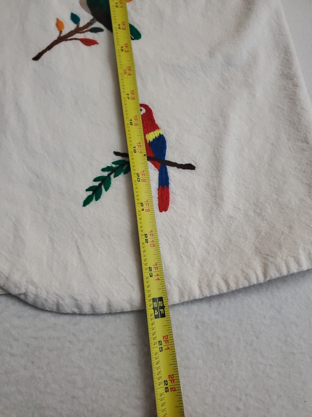 Vtg Handmade Vest Bird Embroidered Applique Womens Sz XL Cottagecore Art