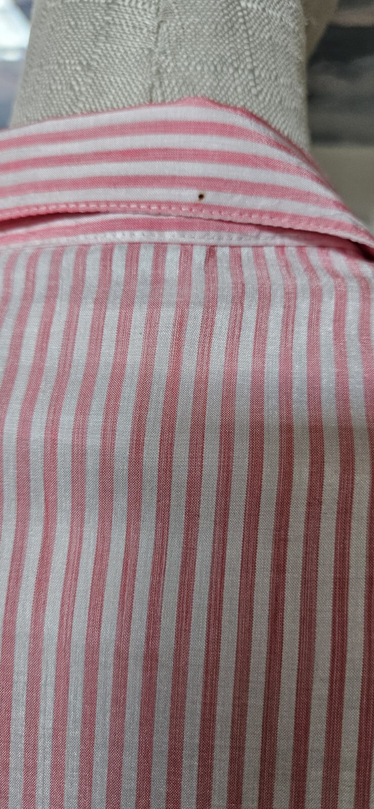 Vintage 1980s Pink And White Striped Blouse By Shapely As Pictured