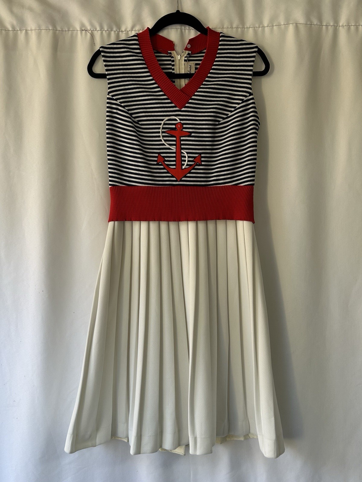Vintage Ayer’s Unlimited Woman’s Nautical Dress Patriotic Holiday Yacht Wear