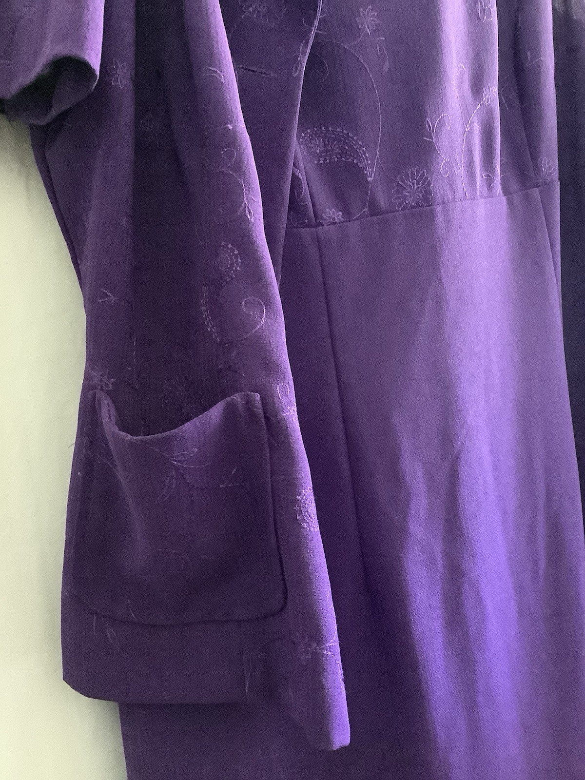 SAG HARBOR DRESS/JACKET SET (size 12) Deep Purple, Midi Excellent Condition
