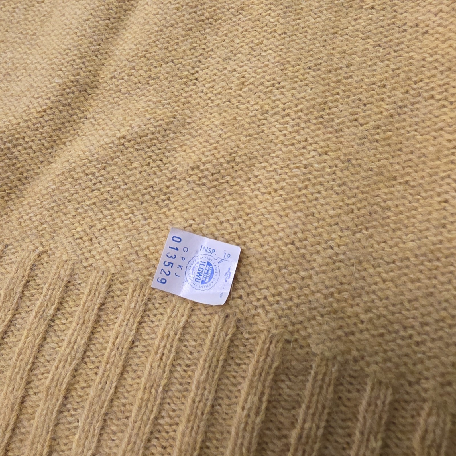 Vintage McGregor Cardigan Women’s Sz L yellow Wool Blend 60s 70s RARE