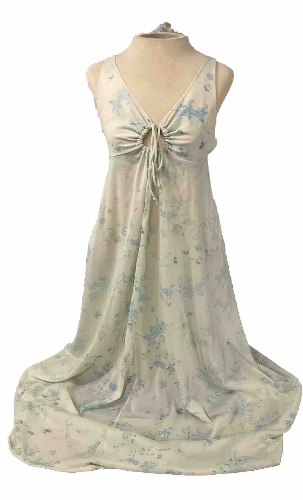 Vtg Stern Maid Nightgown Women’s Small Key Hole Bust Pastel Lingerie