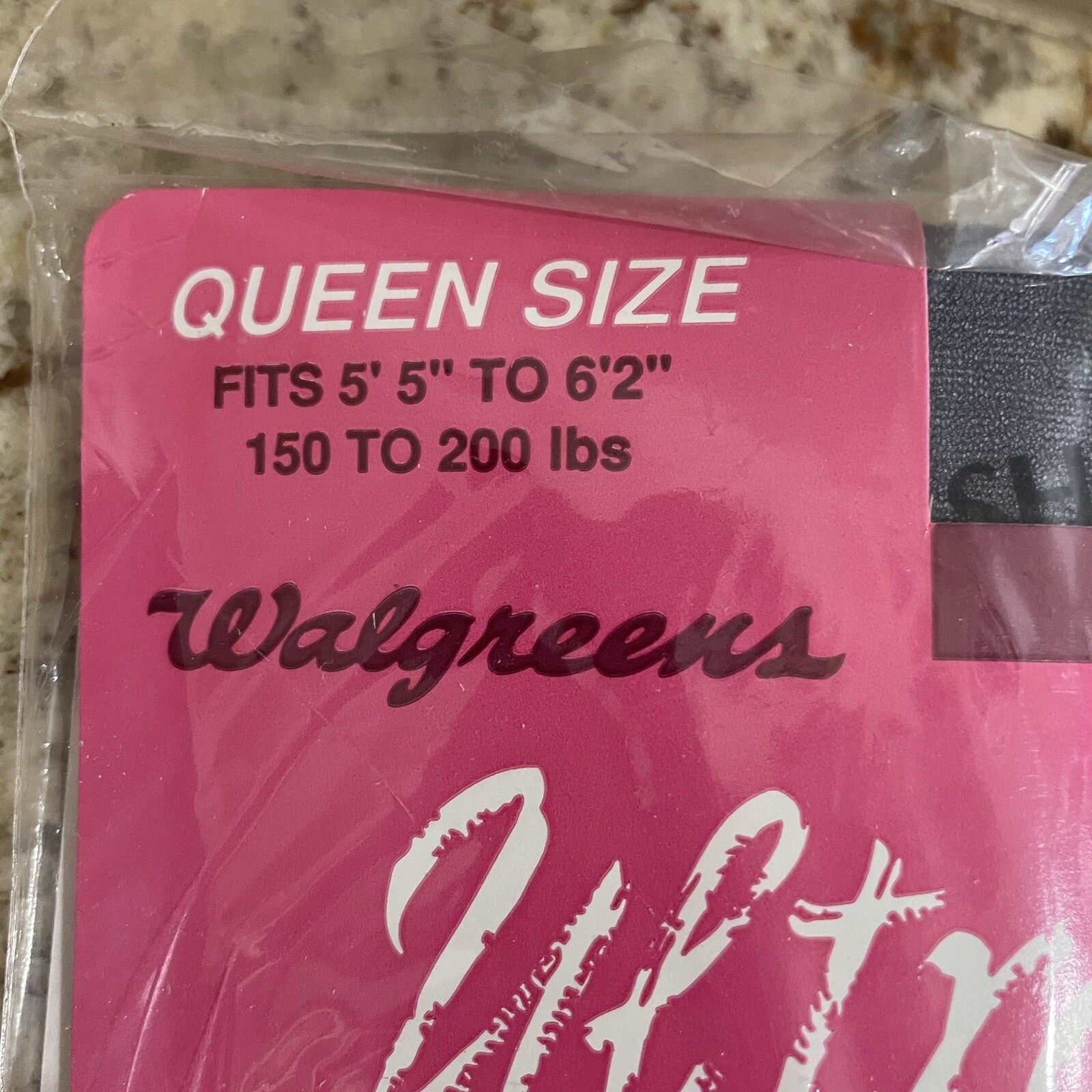 Walgreens Pantyhose Queen Size Navy Regular Sheer Vintage