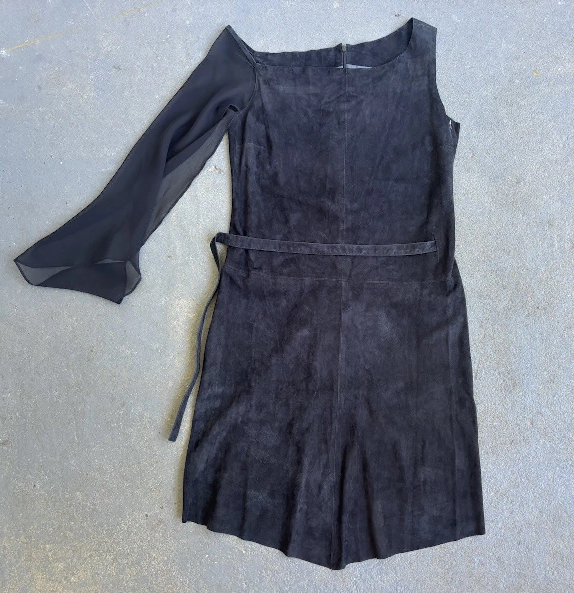 VTG NWT Bergdorf Goodman Costume National Suede Dress.Italy Size 10