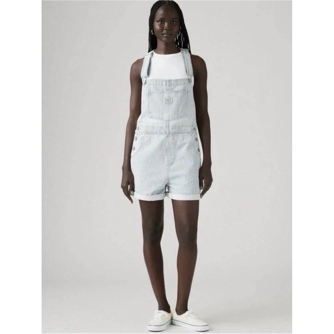 Levi’s Vintage Railroad Stripped Overalls Sz XL