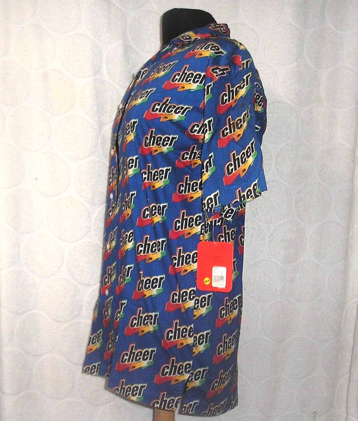 Vintage Cheer Detergent Target Pop Art Woman’s Size Med Short Sleeve Shirt