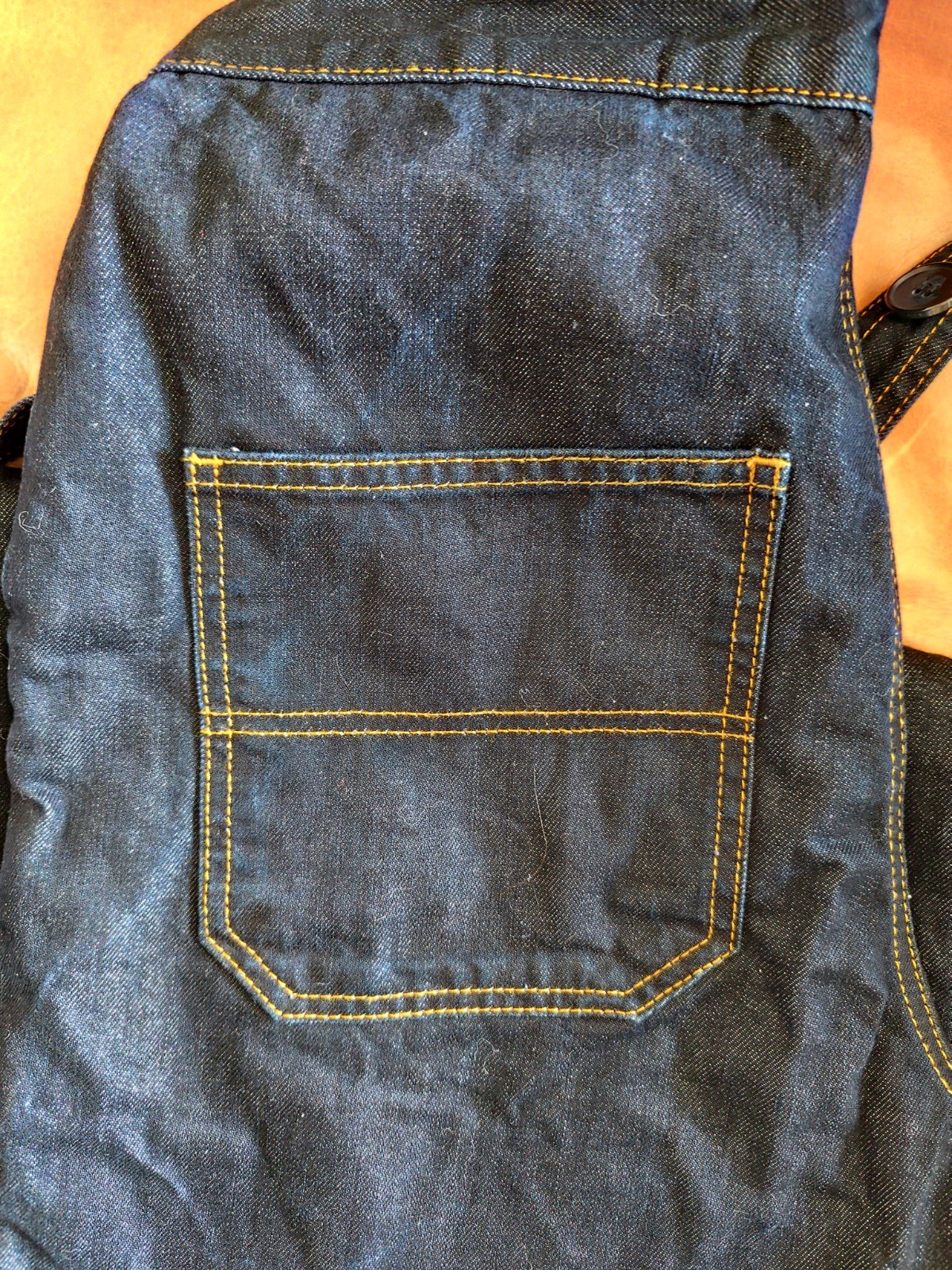 Freddies of Pinewood Dungaree Dolls Denim 1940s Rockabilly Sz 30 waist 37cm