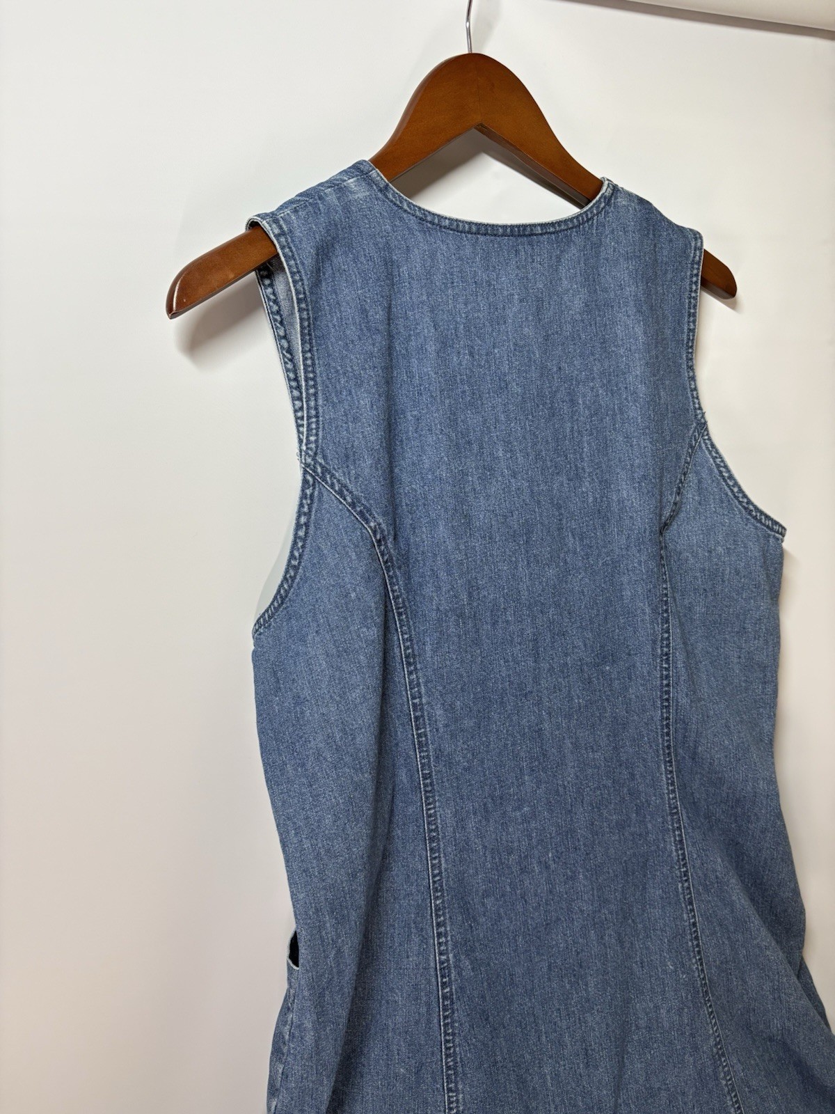 90s Marsh Landing Denim Dress Vintage Button Up 100% Cotton Women’s Petite M