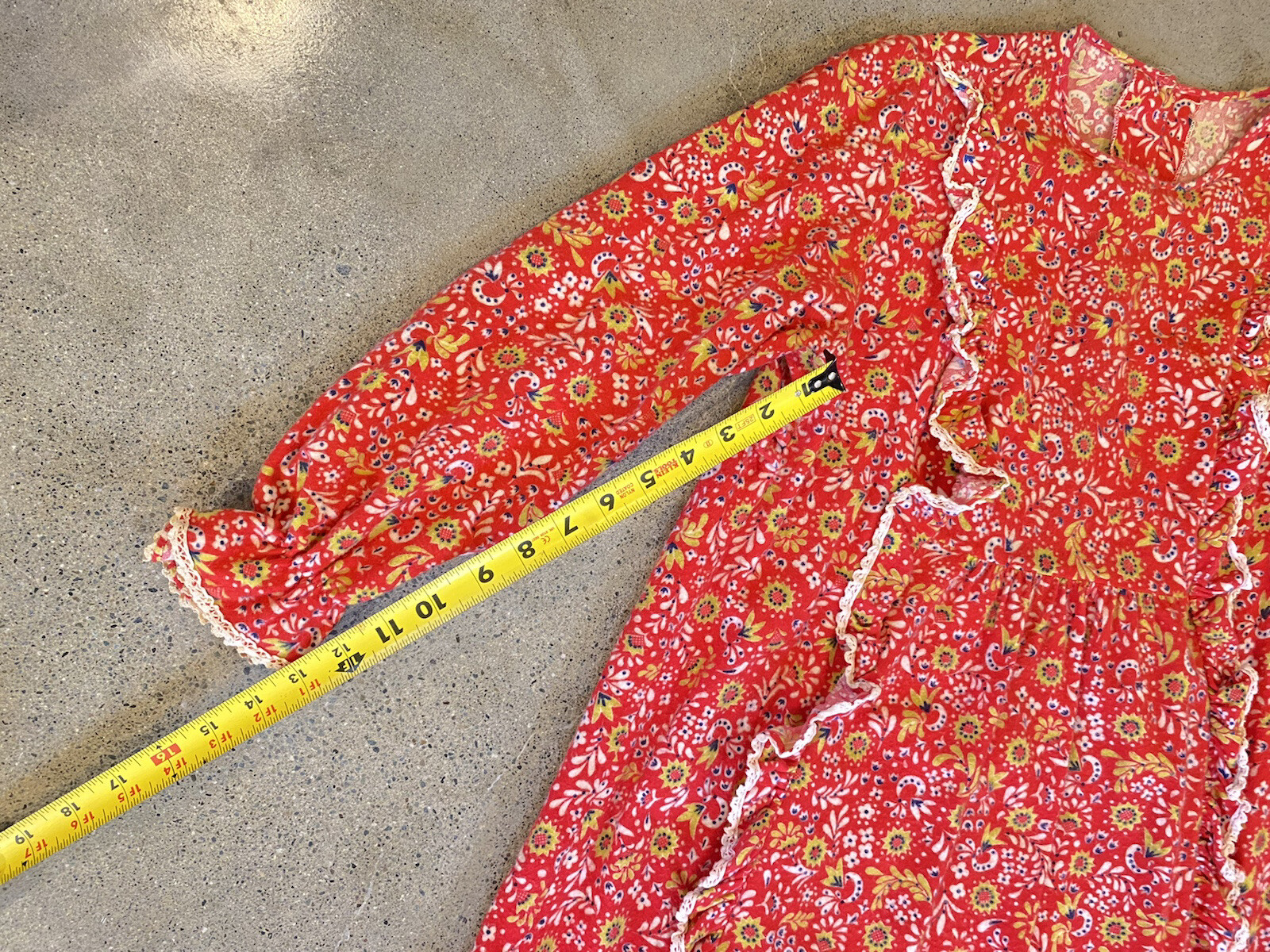 Vintage 60’s Juli of Slumbertogs Paisley Boho Nightgown Loungewear cotton 11