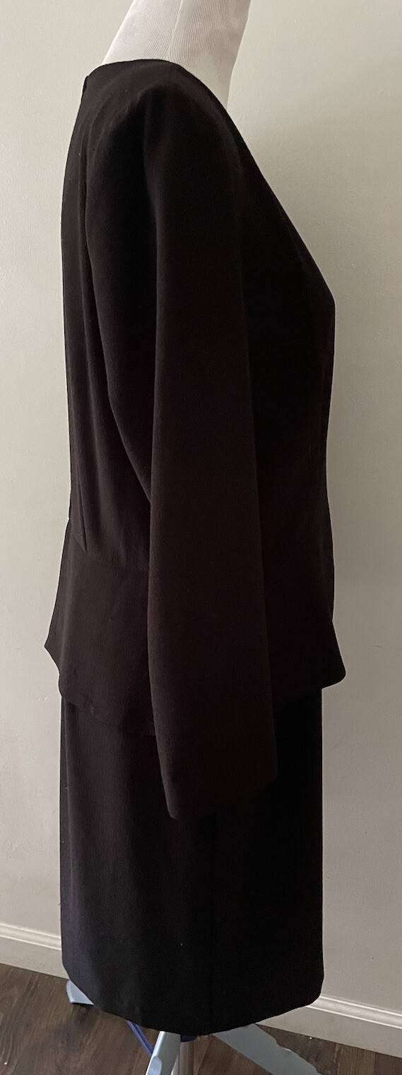 Vintage 90’s Danny & Nicole Black & White Faux 2-Piece Dress Women’s Size 14
