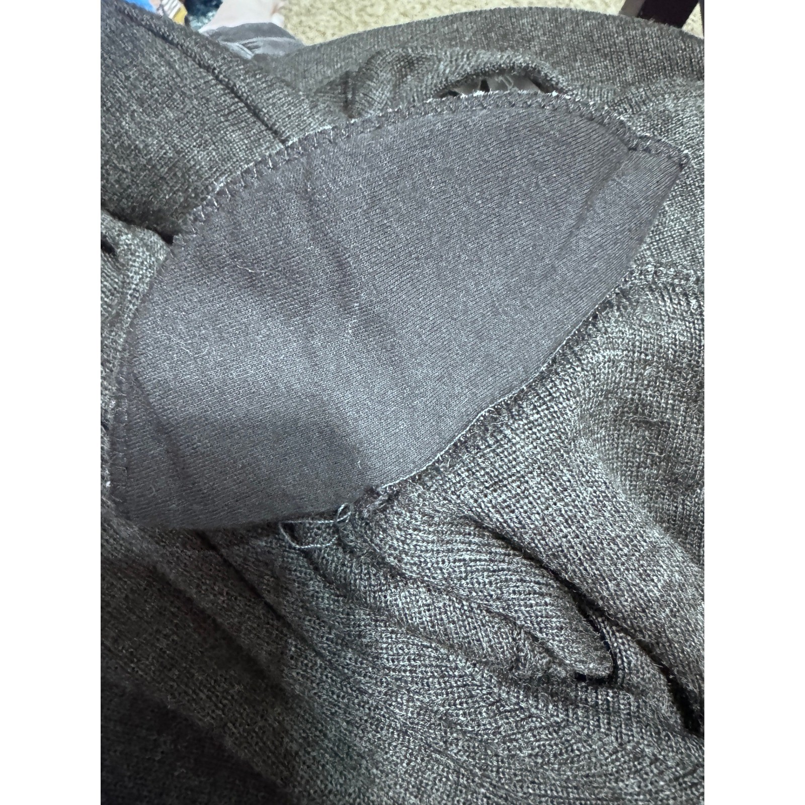 Marconi Vintage Sweater Wrap Dress XL Charcoal Gray Wool Blend Maxi Long Sleeve