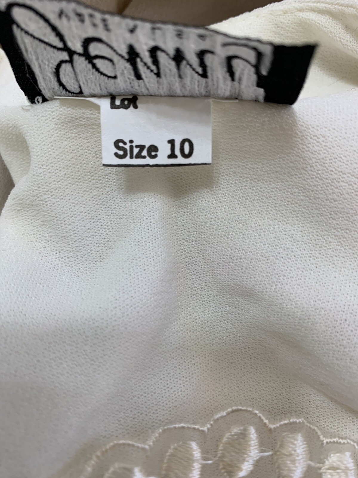 Vintage Jenny USA Pleated Dress Size 10 Embroidered Neapolitan Color Wave