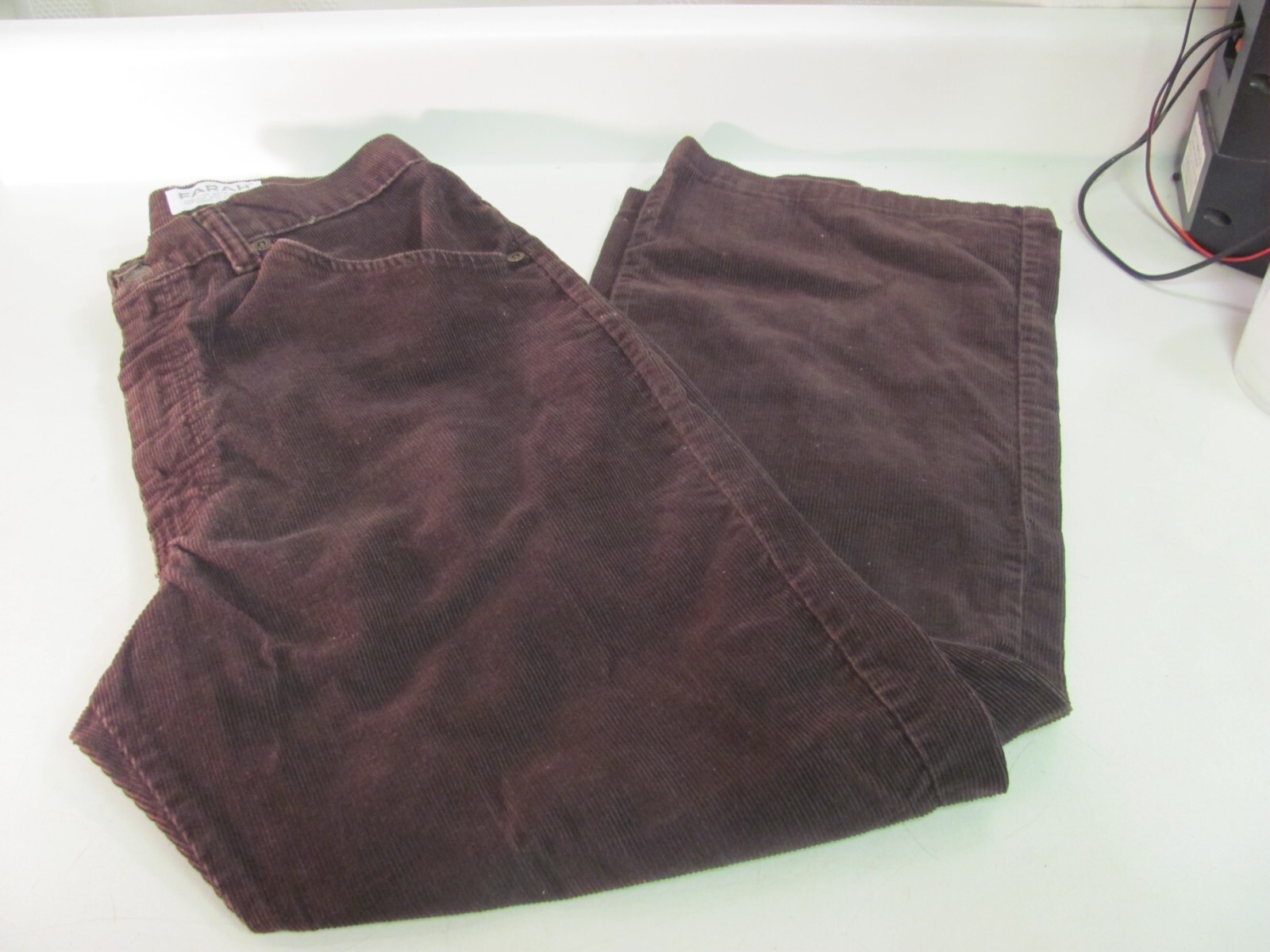 Vintage Farah of Texas Jeans Corduroy Brown Pants – 34″ – Made in El Paso