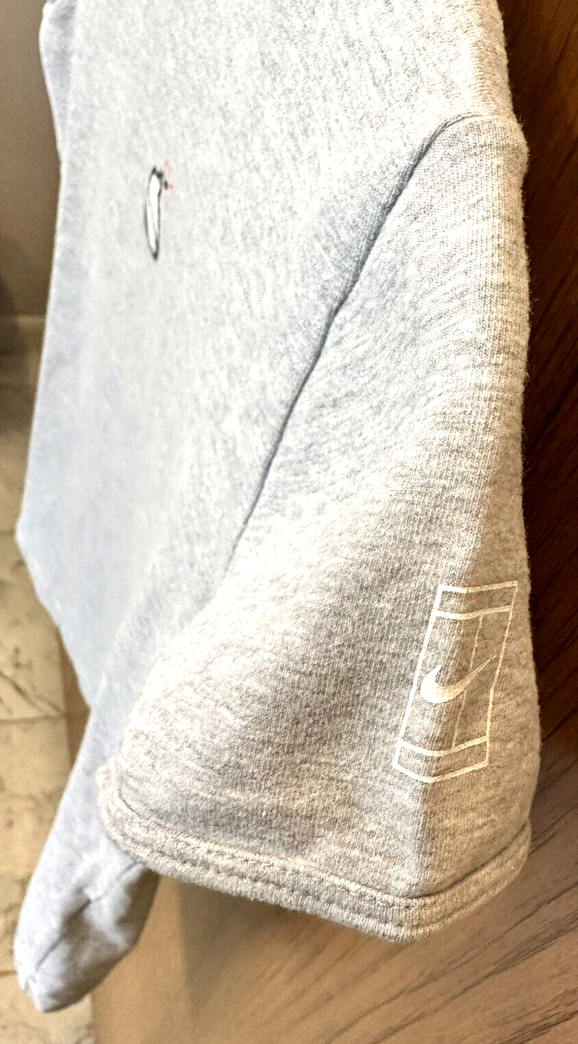 Vintage 90s Y2K Nike Tennis Bomb Graphic Fitted Gray T-Shirt Women’s Size Small