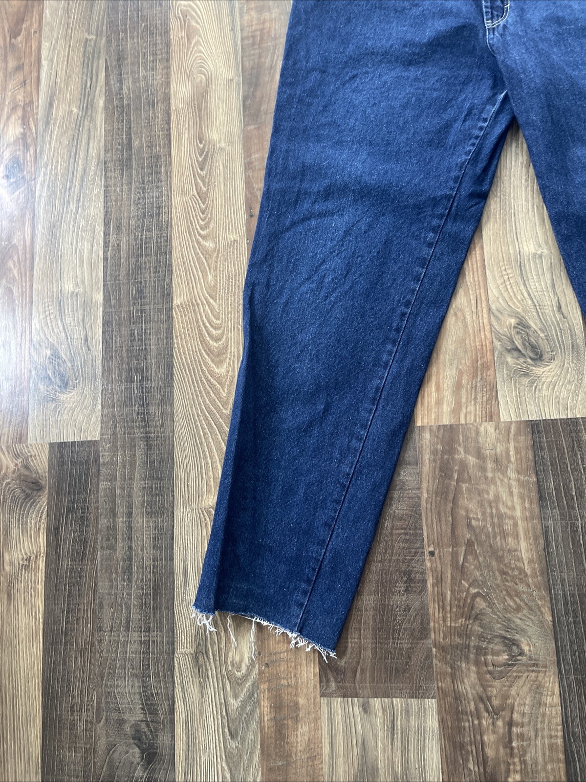 Pizzazz New York Paris Blue Jeans Elastic Waist Talon 42 Zipper size W30 L28.5