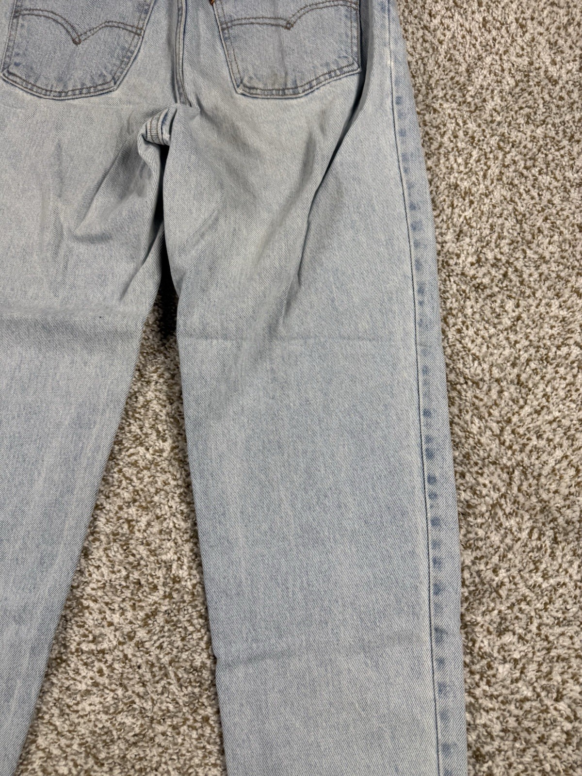 VINTAGE Levi’s 15921 Orange Tab Light Wash Tapered Fit High Rise Jeans Women’s M