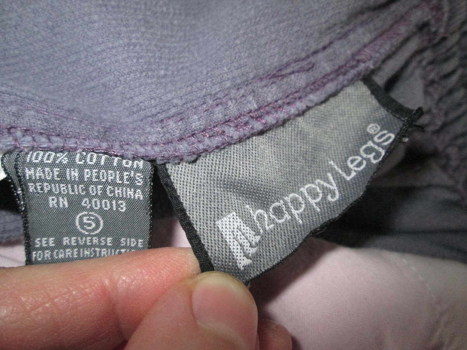 VTG Happy Legs Mom Pants 26×26 5 Ankle Pleated Corduroy Purple High Parachute