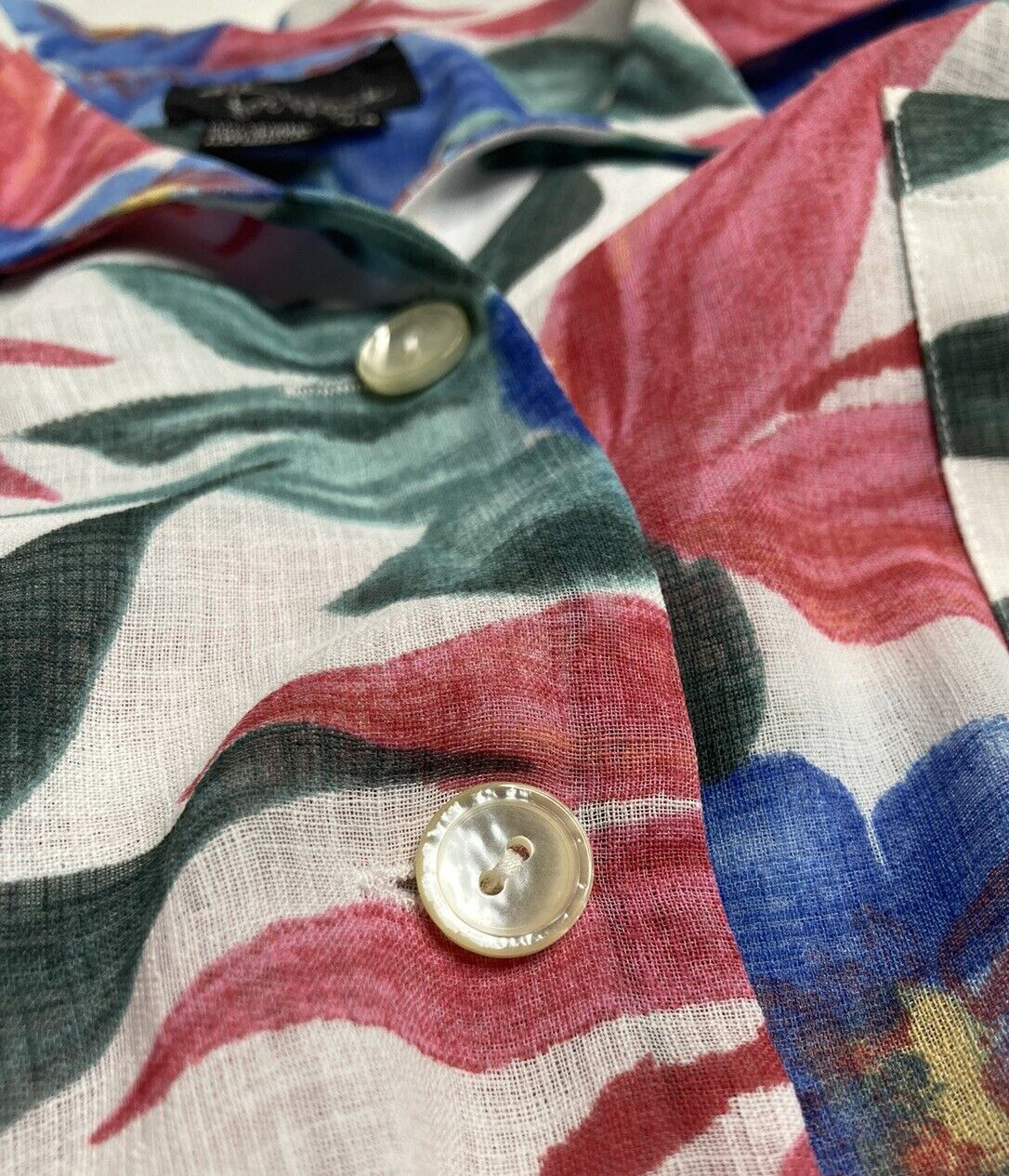 Vintage Billy Jack For Her Dress Midi Pleated Floral Colorful Sleeveless Sz 7/8