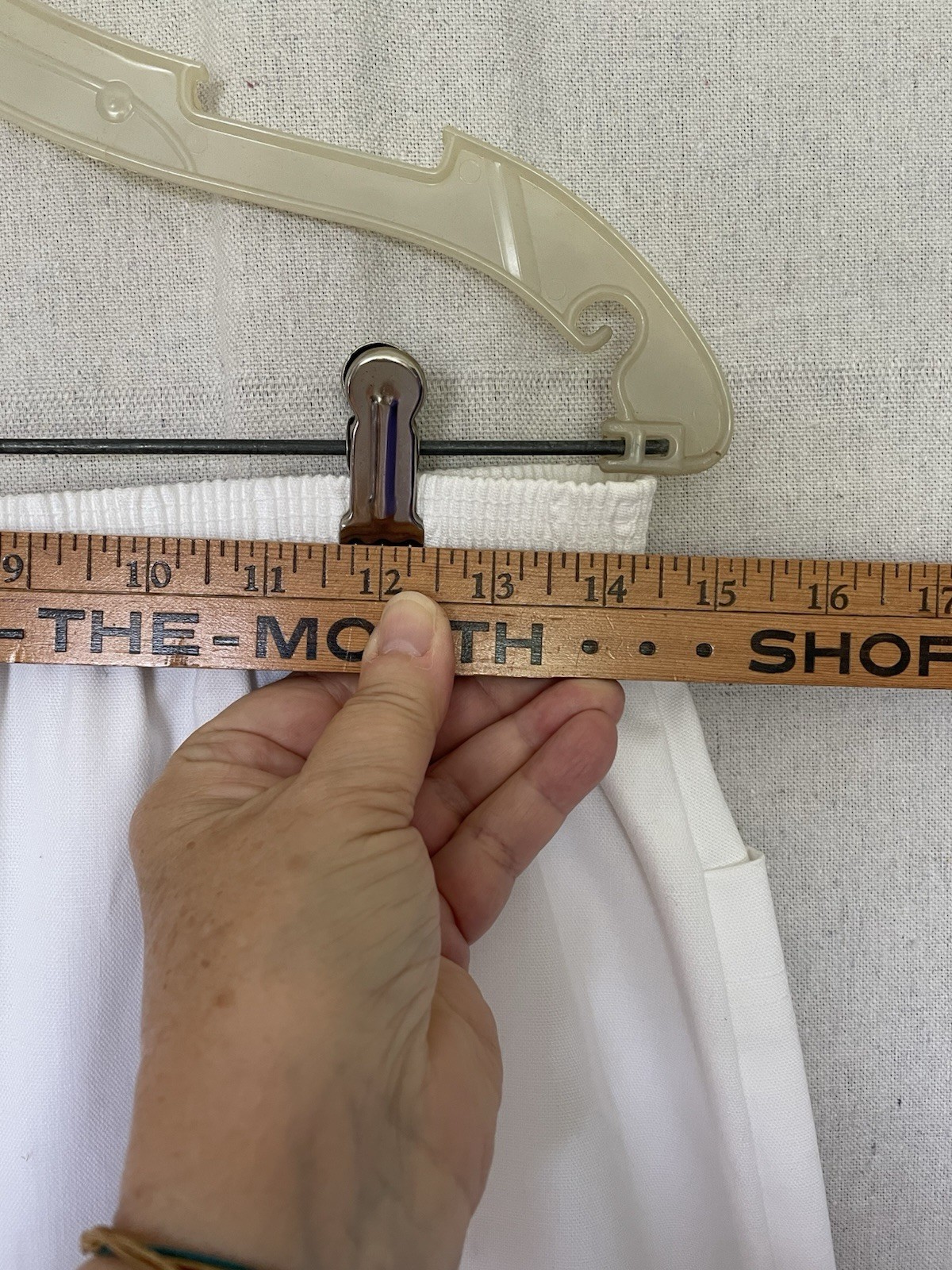 Katie Brooke VTG Skirt NWT White With Patch Pockets Size L Made in USA 1970’s