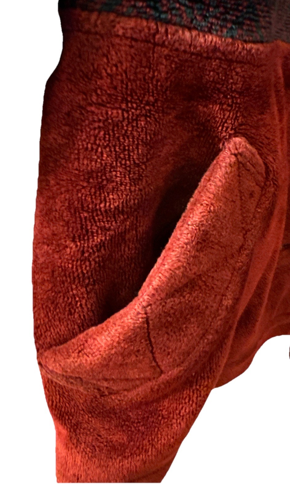 Vtg Mulberry Street Fleece Jacket Burgundy Southwestern Toggles Warm Women’s M