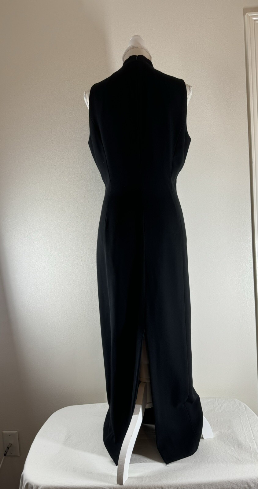 Vtg 90’s EVAN PICONE Black Maxi Cocktail Dress Size 12 with