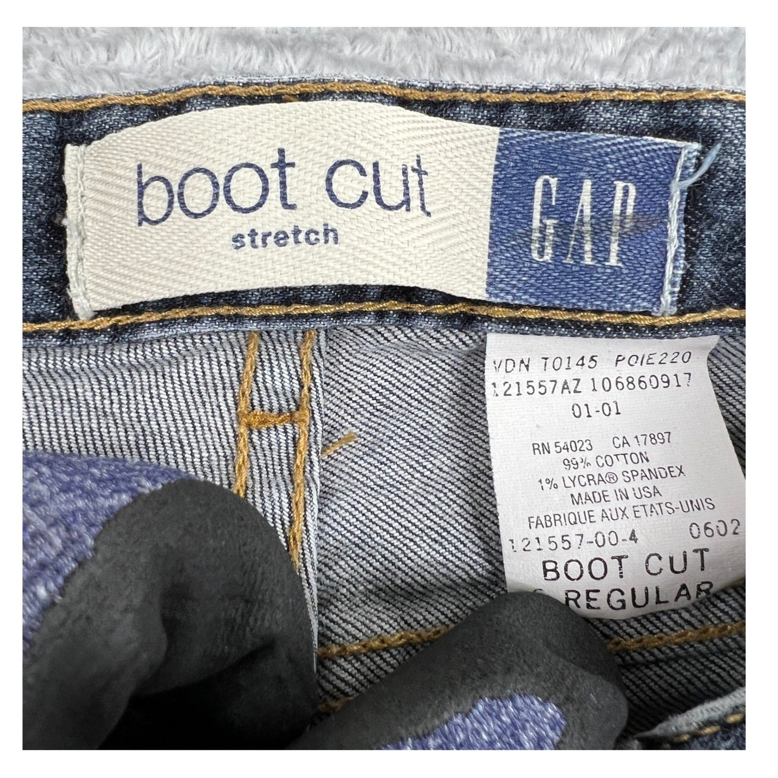 VTG Gap Boot Cut Stretch Jeans 6 Regular Blue Women Made in USA Y2K Flare