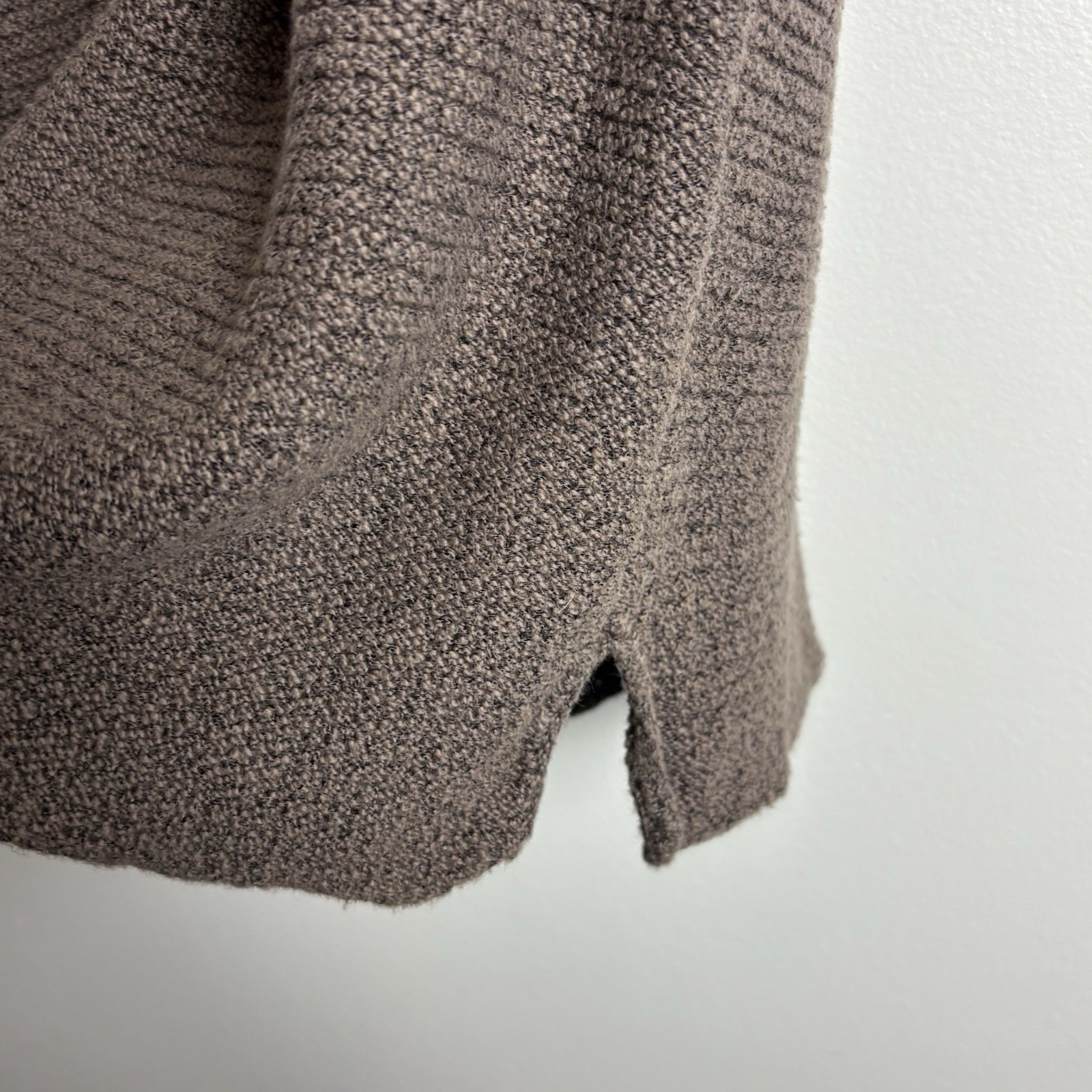Vtg Rare Knit Dress 90s J Jill Crochet M Brown Sleeveless Shift Ribbed Cotton