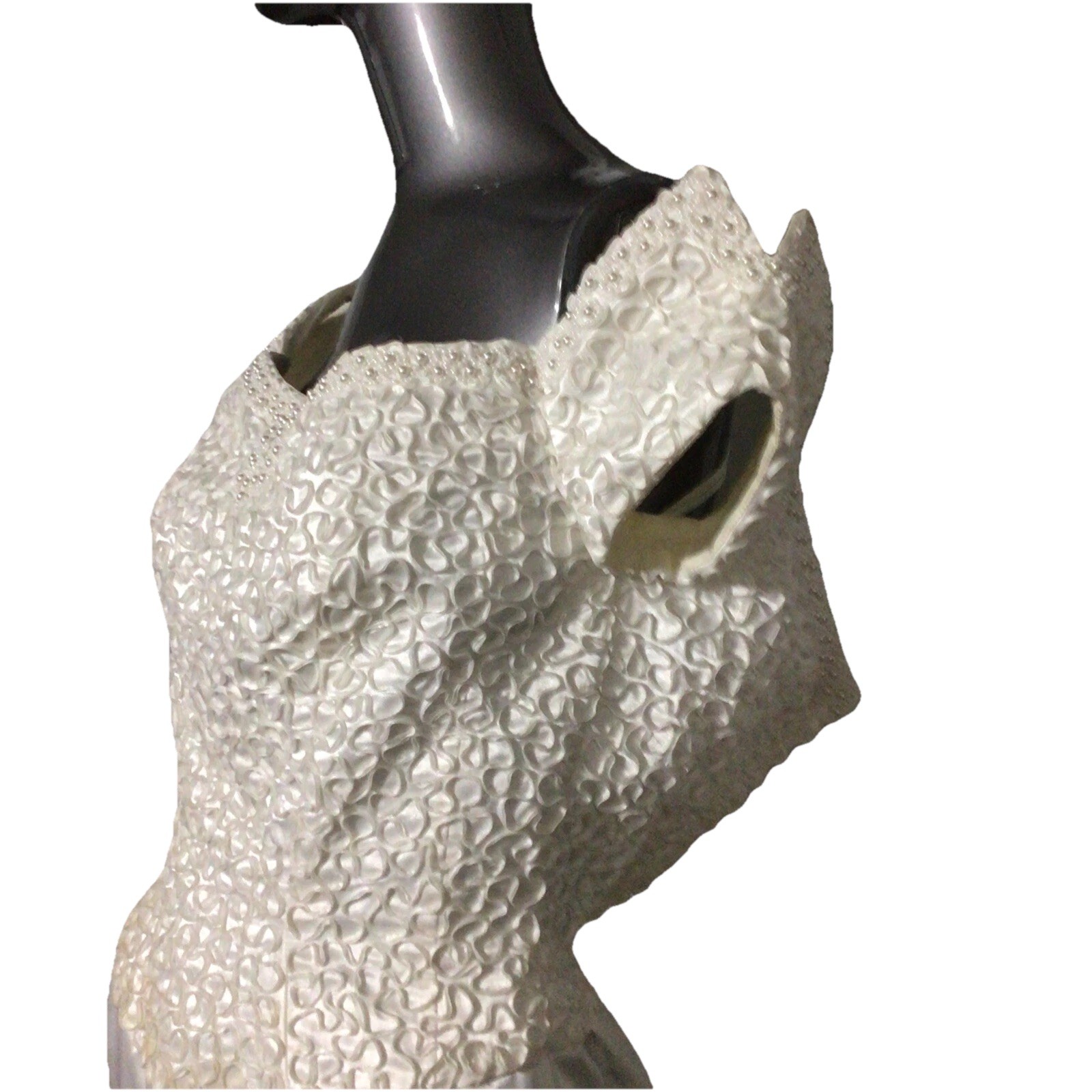 Vintage Mike Benet Beaded Wedding Dress Formal SZ 8