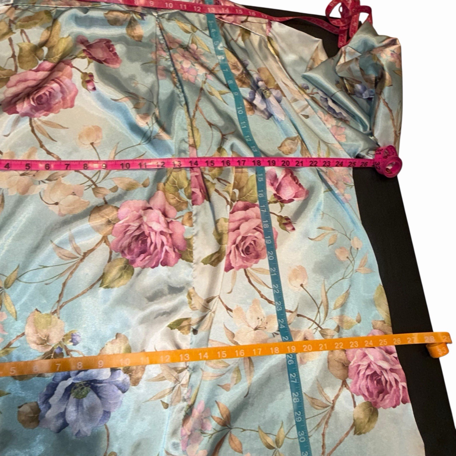 Vtg Brownstone Studio Cottagecore Floral Kimono Robe L Loungewear Mrs Roper USA