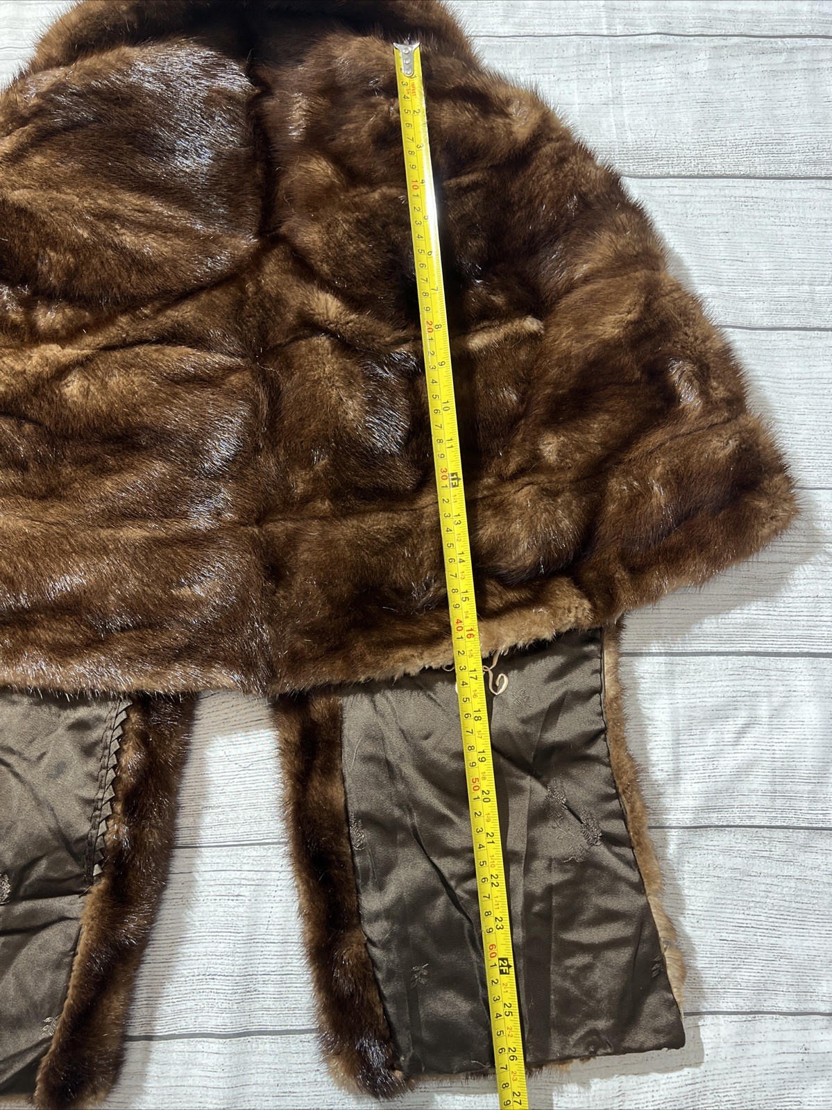 vtg rapoport Los Angeles fur shawl Fur Cape / Stole Jacket Old Money Mob Wife