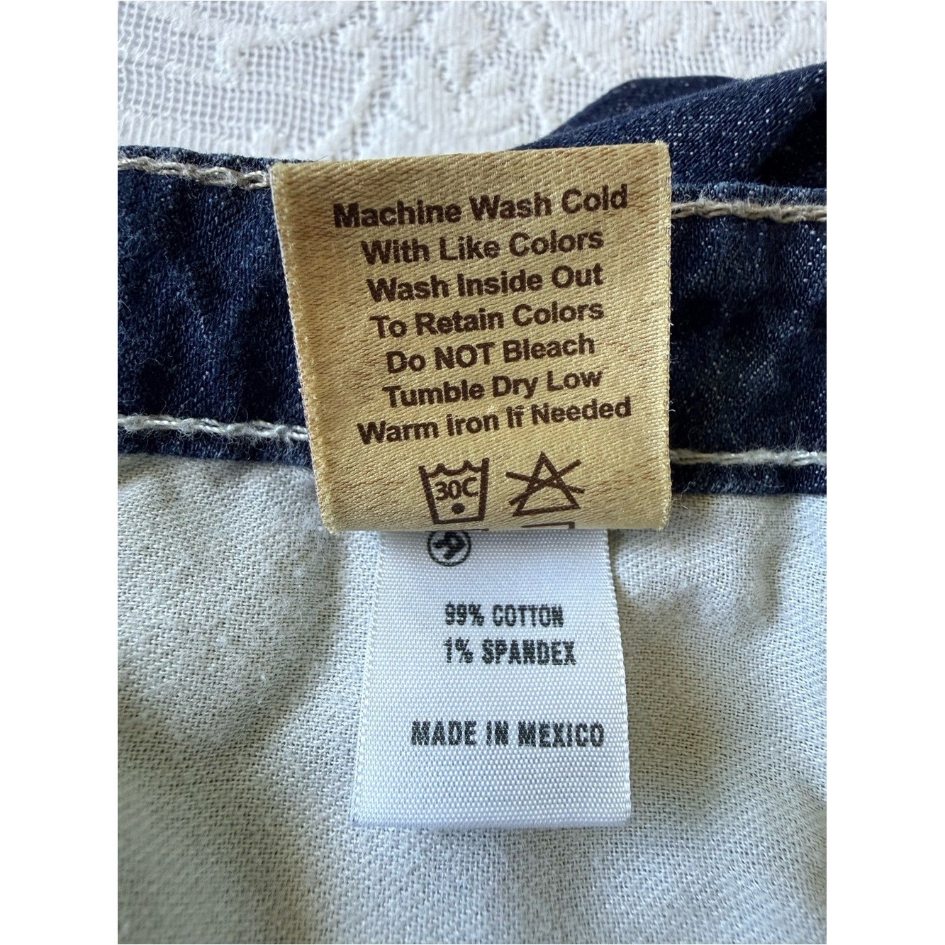 Big Star Maddie Boot Mid Rise Fit Jeans Size 28L Thick Stitch Distressed Y2K