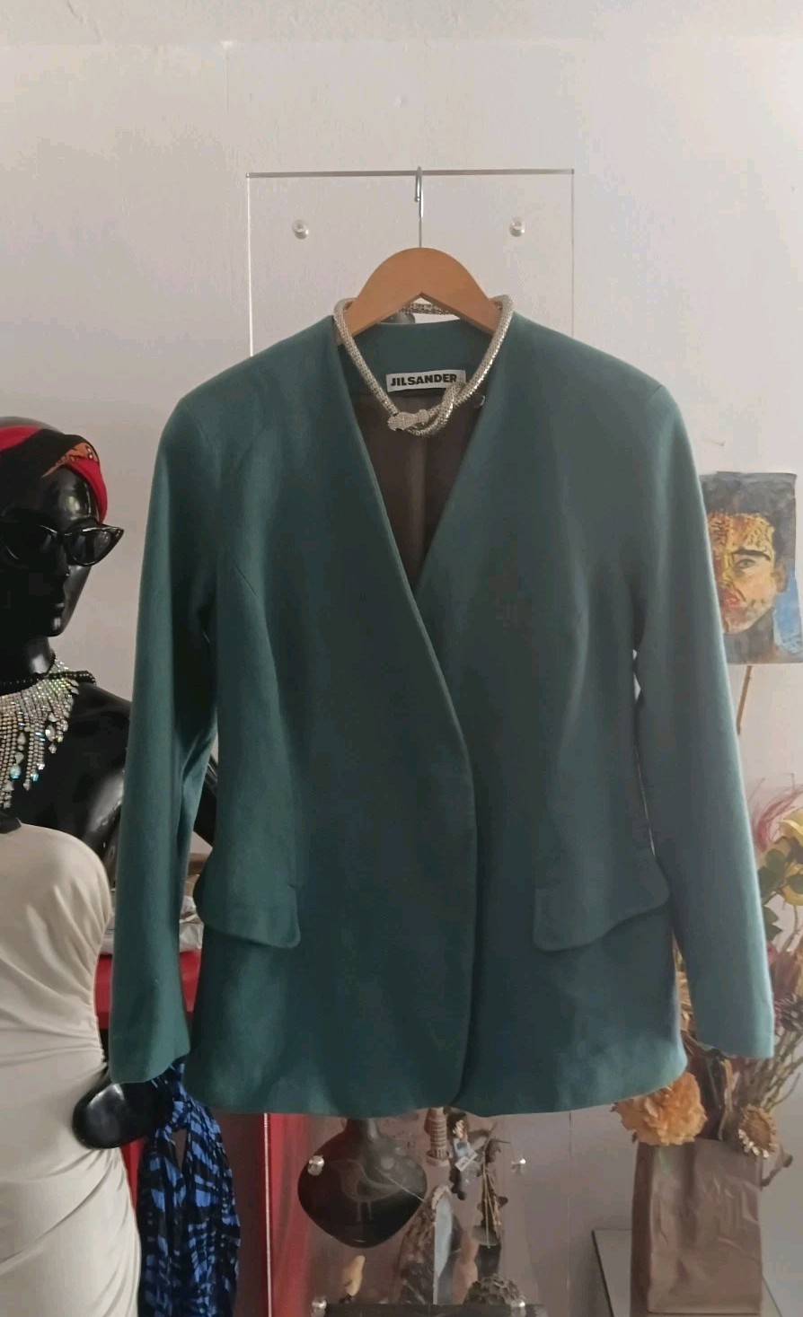 JIL SANDER VINTAGE LUXURY WOOL/CASHGORA blazer