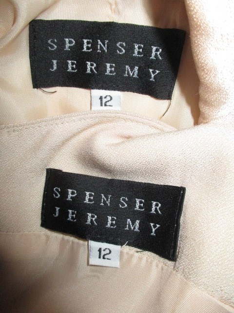VTG Spencer Jeremy 2 pc Tuxedo Blazer & Maxi Dress Set in Blush Pink 12
