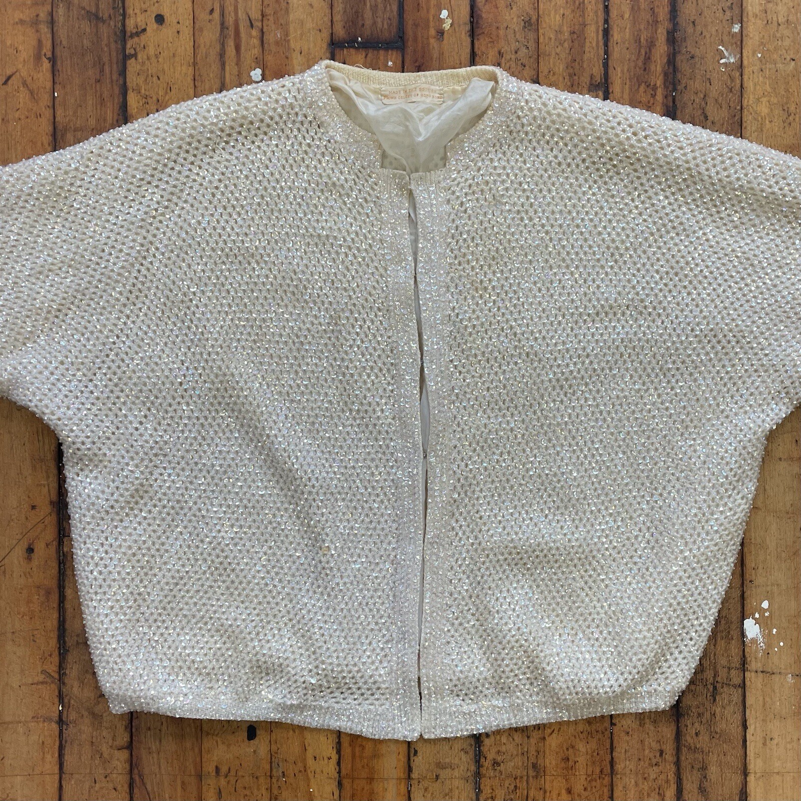 Vintage 50’s -60’s Sequined Cropped Sparkly Cocktail Jacket Taylor Eras Tour
