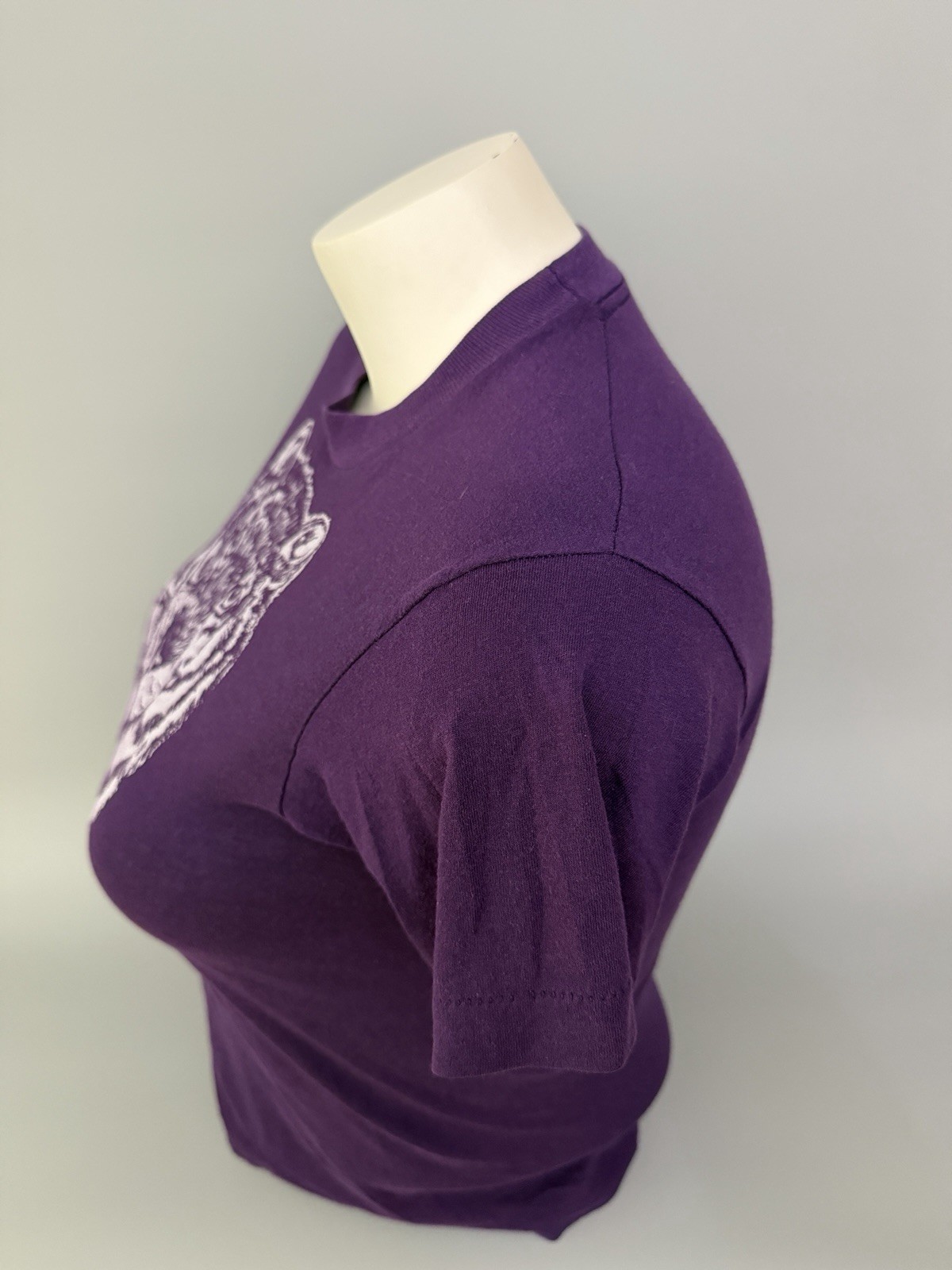 Vintage 80s Screen Stars Women S Purple Florida Tiger T-Shirt USA Single Stitch