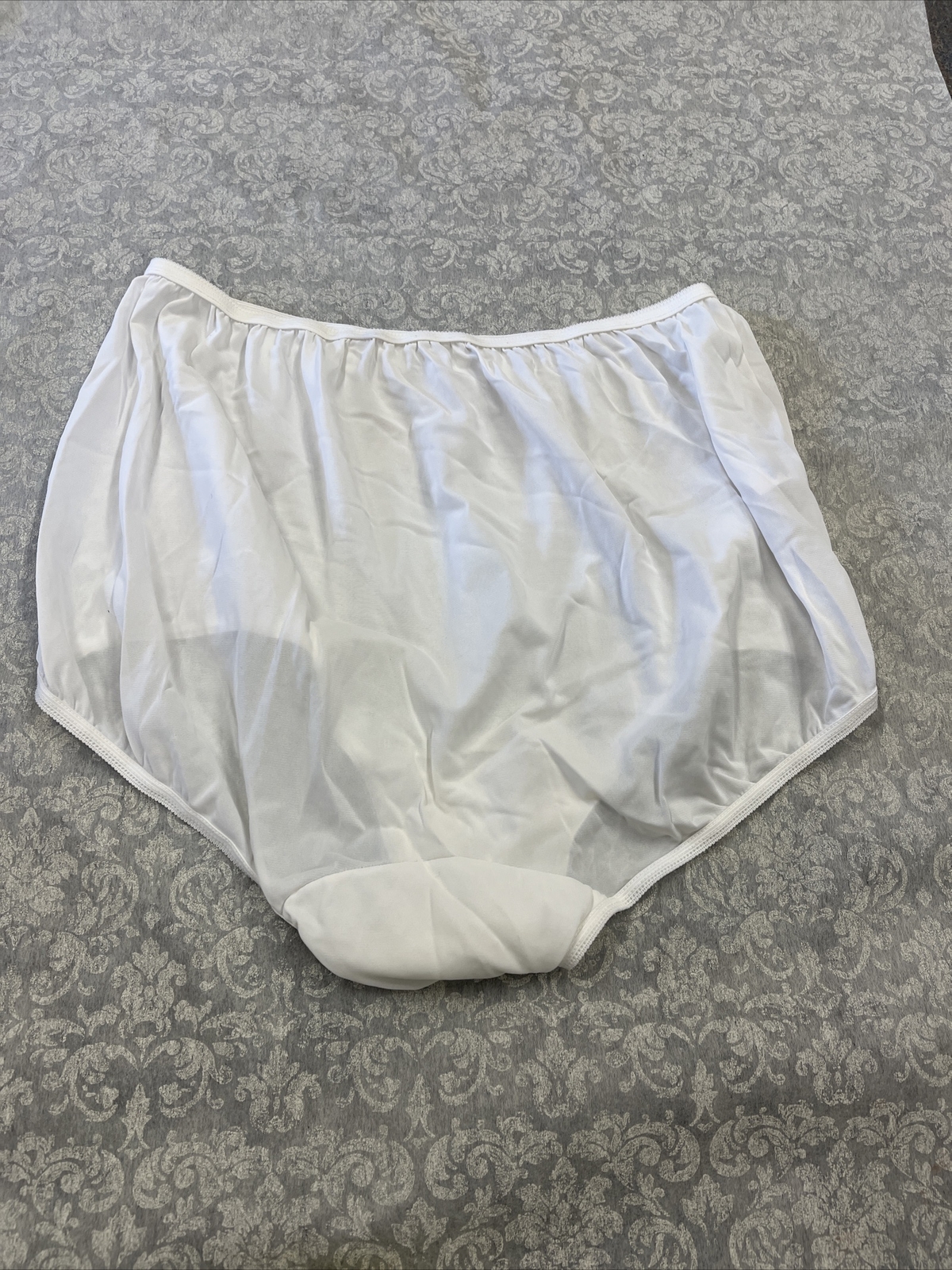 Dixie Belle Vintage Sheer White Nylon Full Panty Panties 819 Size 12 Hips 50 1/2