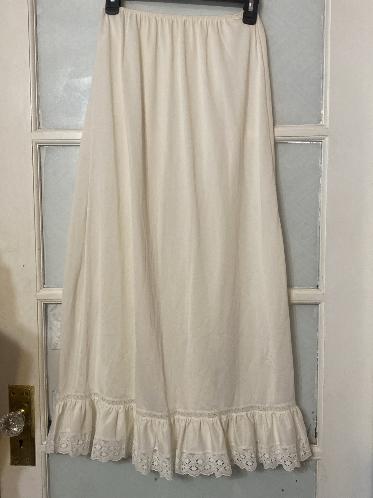 Vintage Gaymode Half Slip Long Nylon Lace Trim Medium