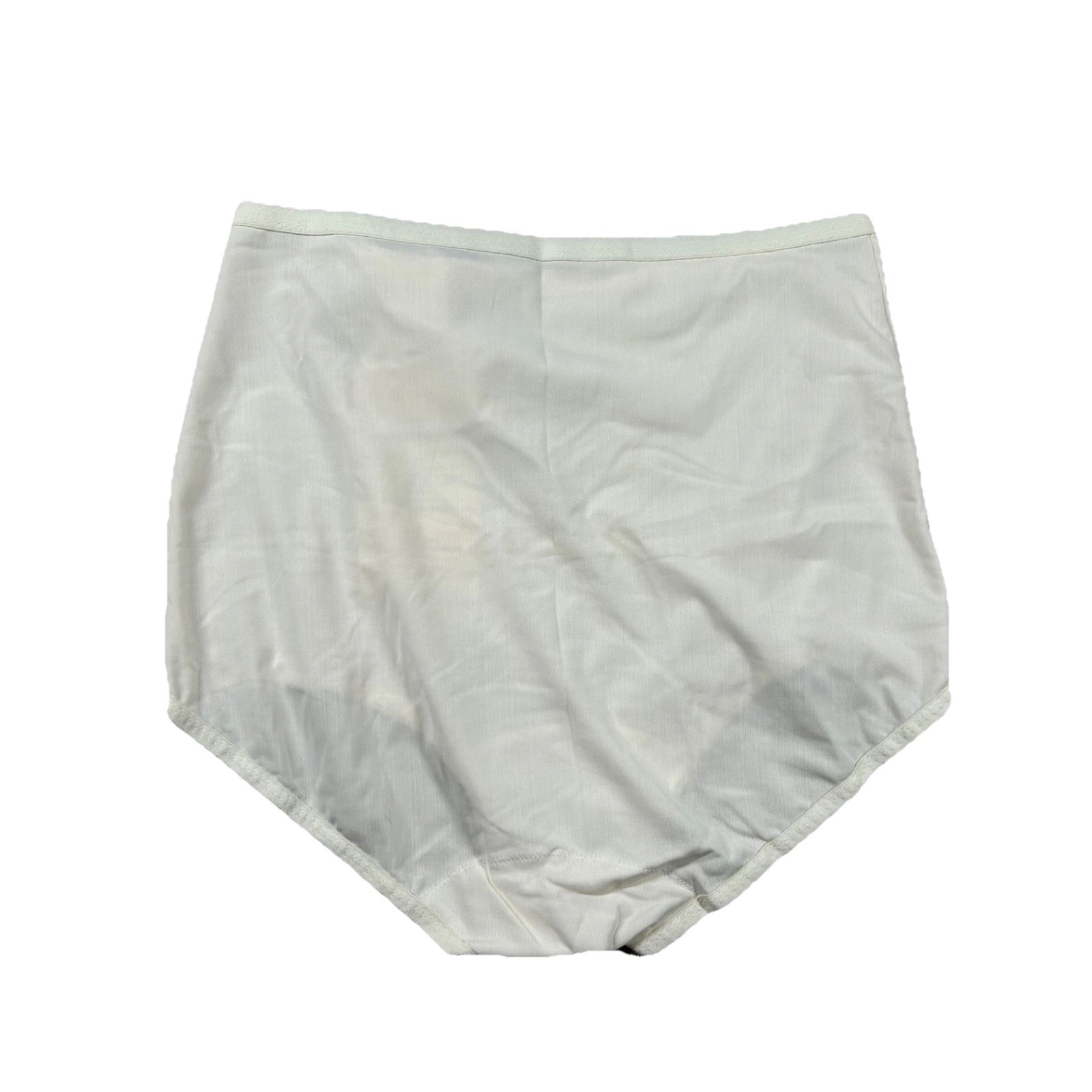 Vintage Shadowline Lingerie Womens L Nylon Lycra Ultralight Granny Panty 70s 80s