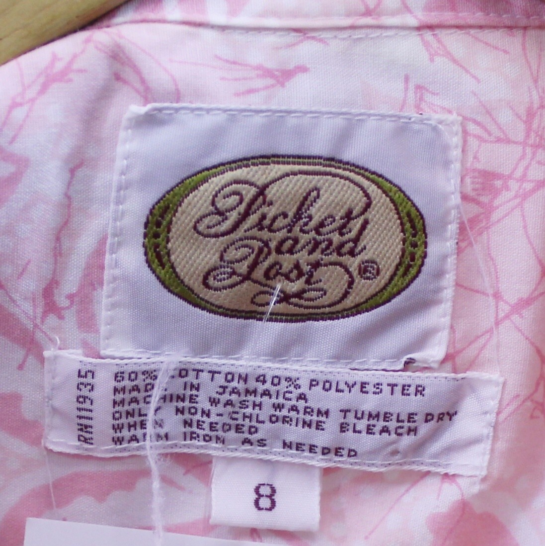 Vintage 70s Ladies Pink Hawaiian Shirt by Picket and Post