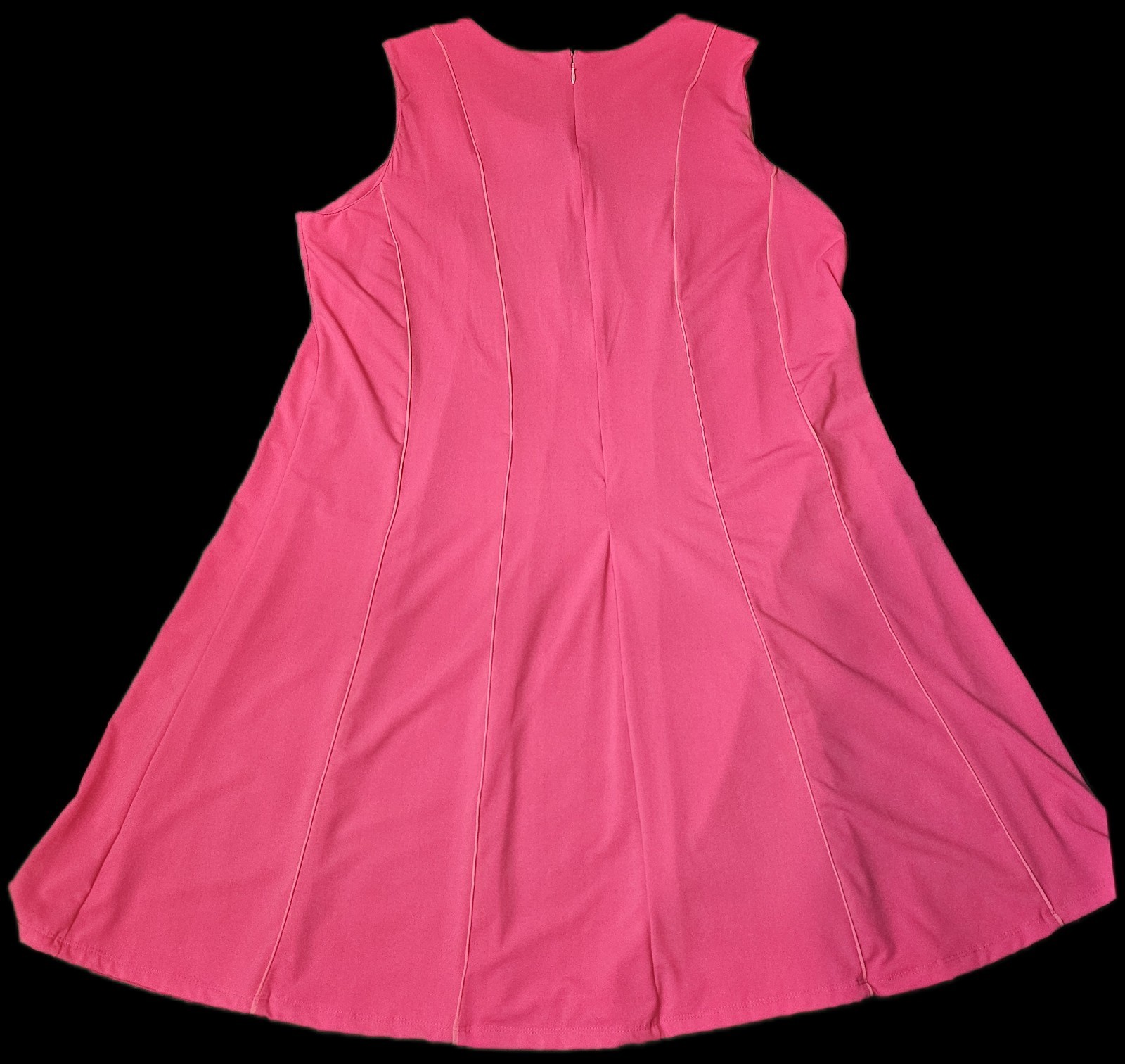 Anthony Richards Hot Pink Mod Shift Dress 1X Sleeveless A-Line Go Go Twee Retro