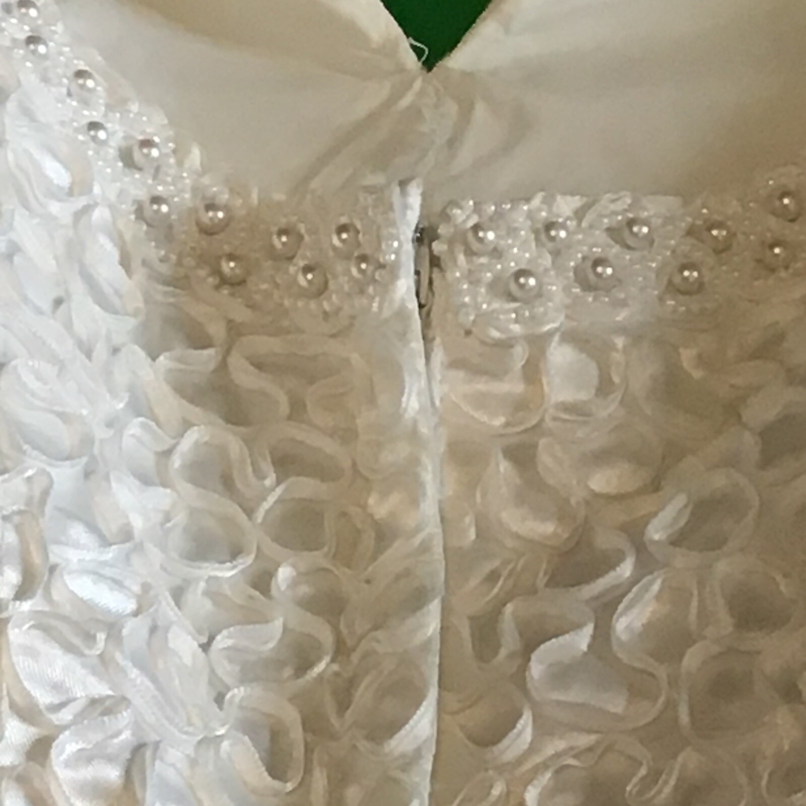 Vintage Mike Benet Beaded Wedding Dress Formal SZ 8