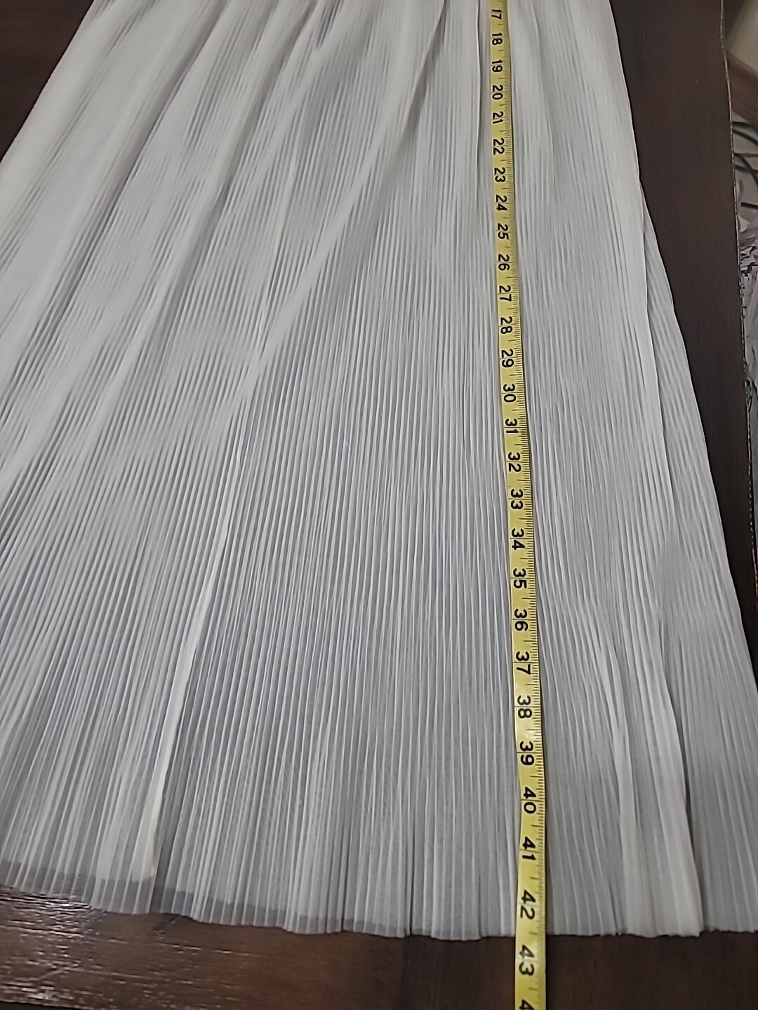 Vintage Full Dress Slip By Rhythm Lingerie Chiffon Crystal Pleats Nylon 34 White