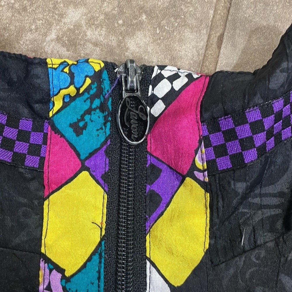 Vintage Lavon Patchwork Checkered Paisley Jacket M