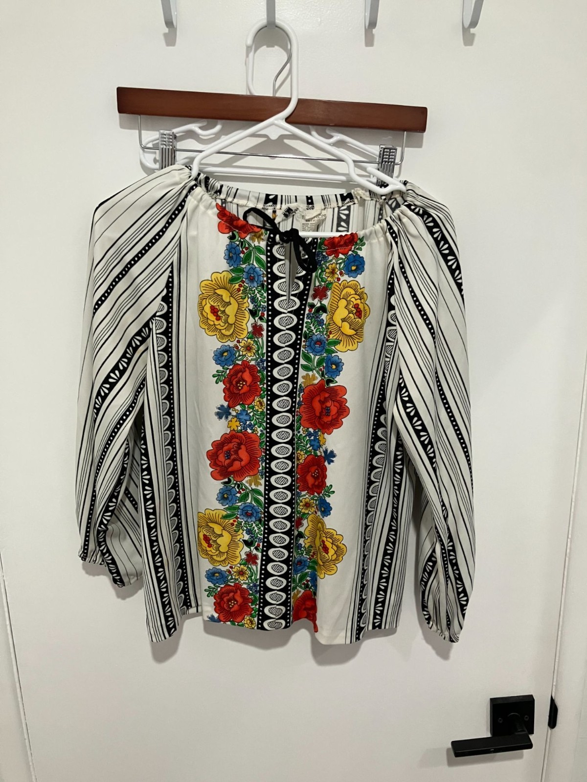 VTG 1970’s Marty Gutmacher Women’s Floral Top, Multicolor, Size 10