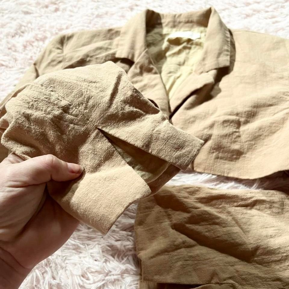 Cropped Minimalist Clean Aestetic Boho Textured Hipster Granola Indie Blazer