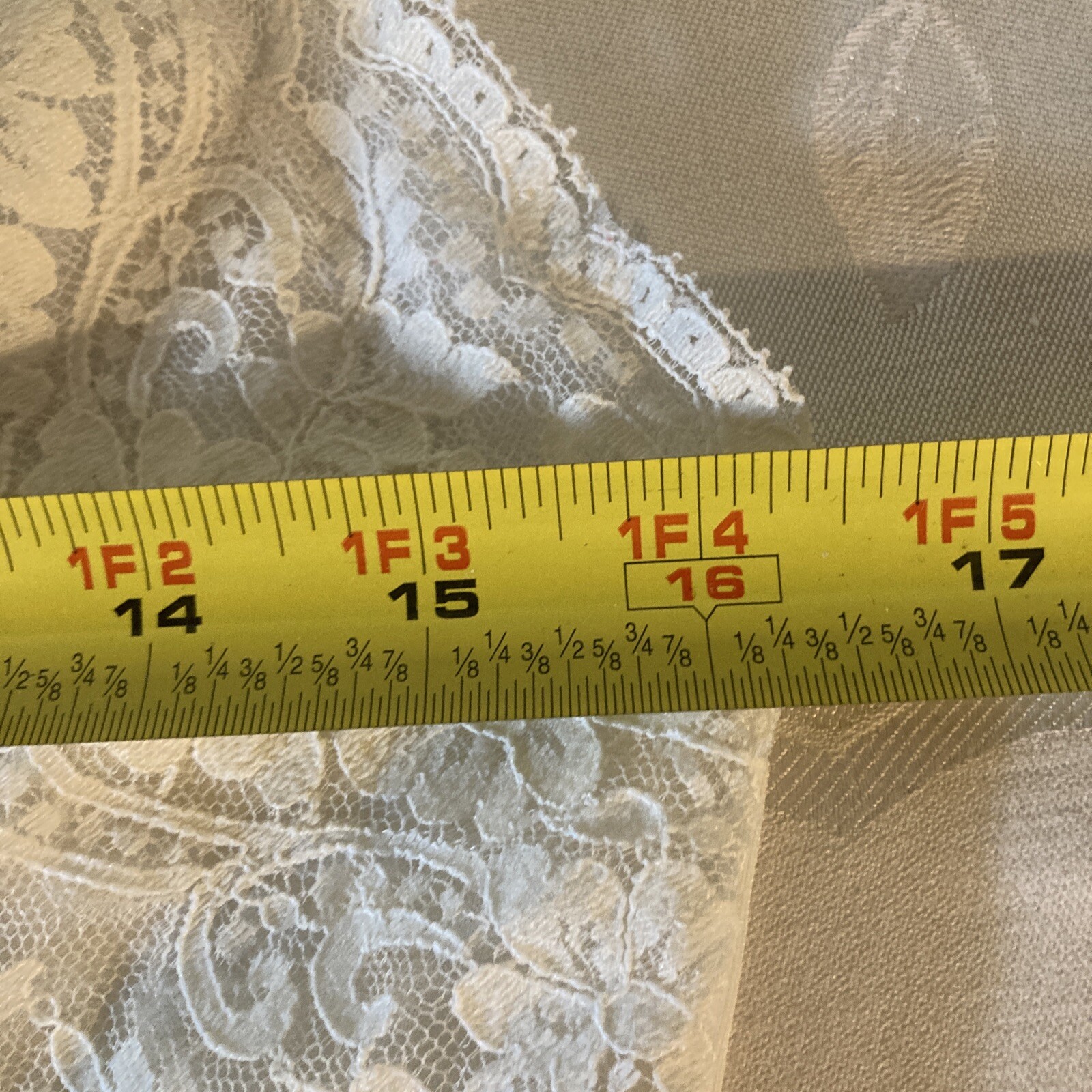 Vintage Wonder Maid Non Cling Ivory Full SLIP PIN-UP Size 36 Med see measurments