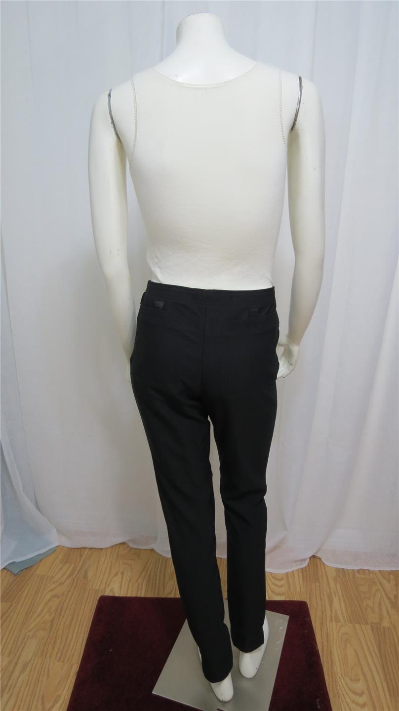Versace Jeans Couture black removable stirrup pants size 30/44