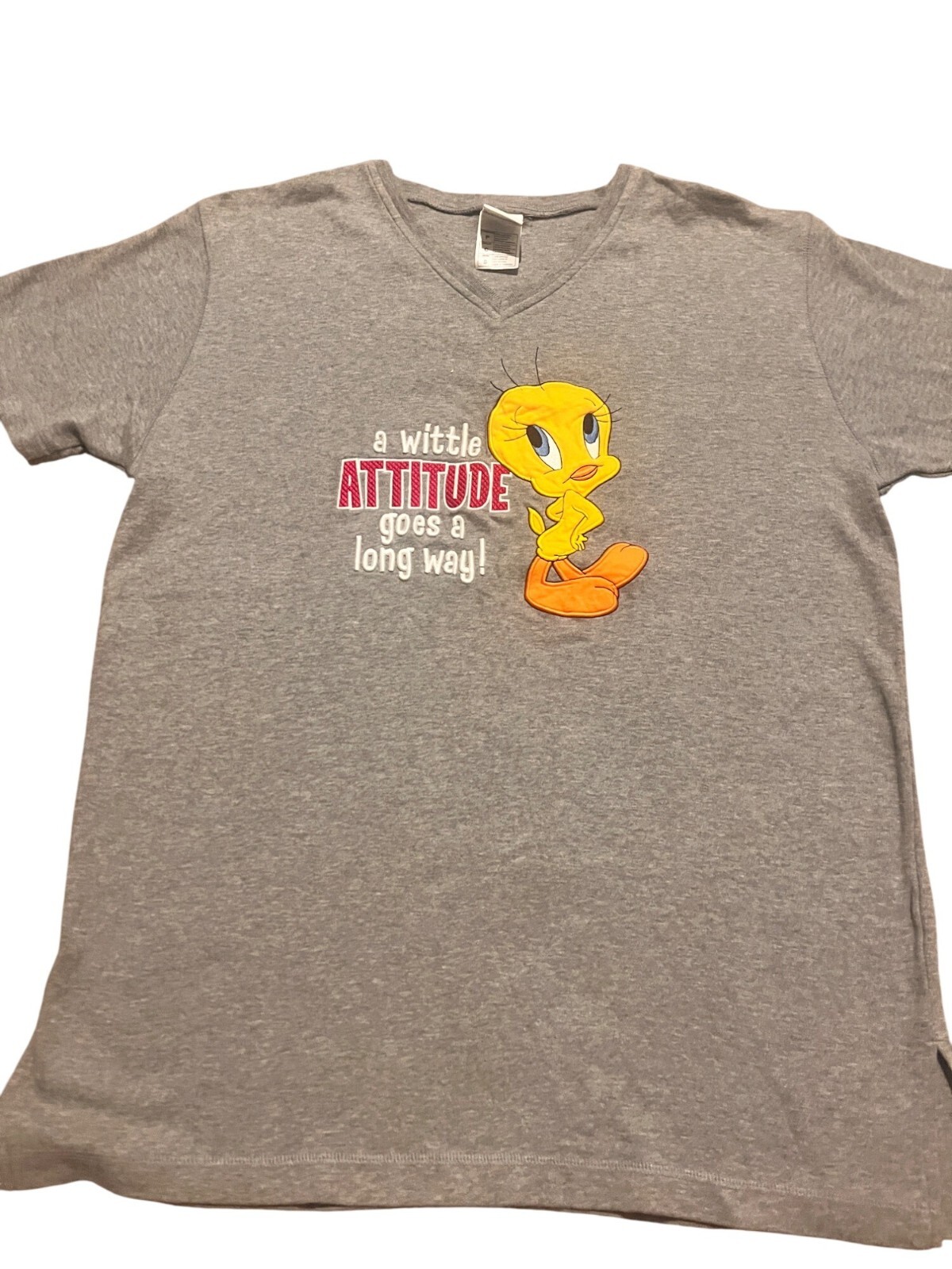 VTG 2000 Warner Brothers t-shirt women’s Tweety Bird Embroidered small
