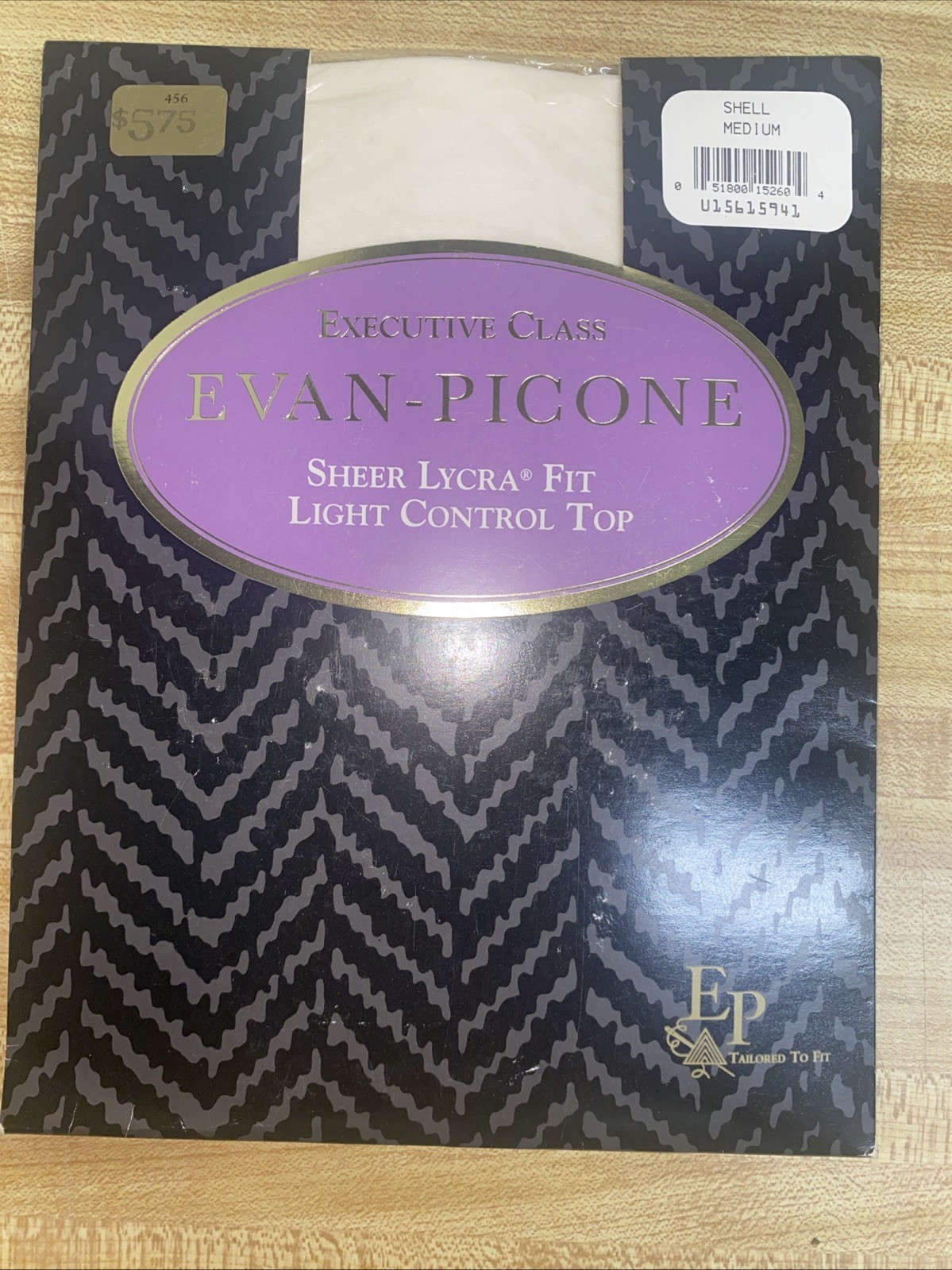Vtg New Evan Picone Executive Class Pantyhose Sheer Lycra Light Control Top NOS
